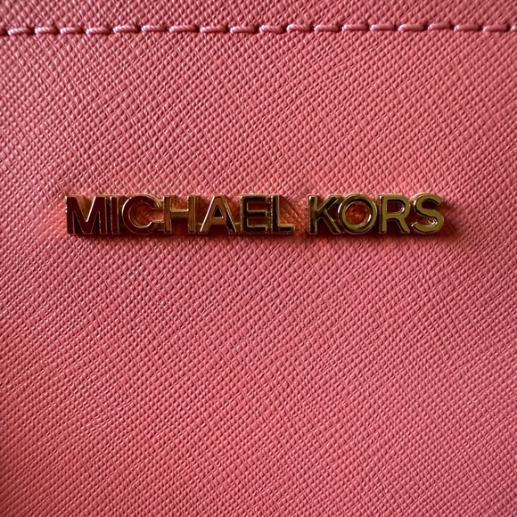 Michael Kors Pink Coral Tote Bag - Picture 9 of 13